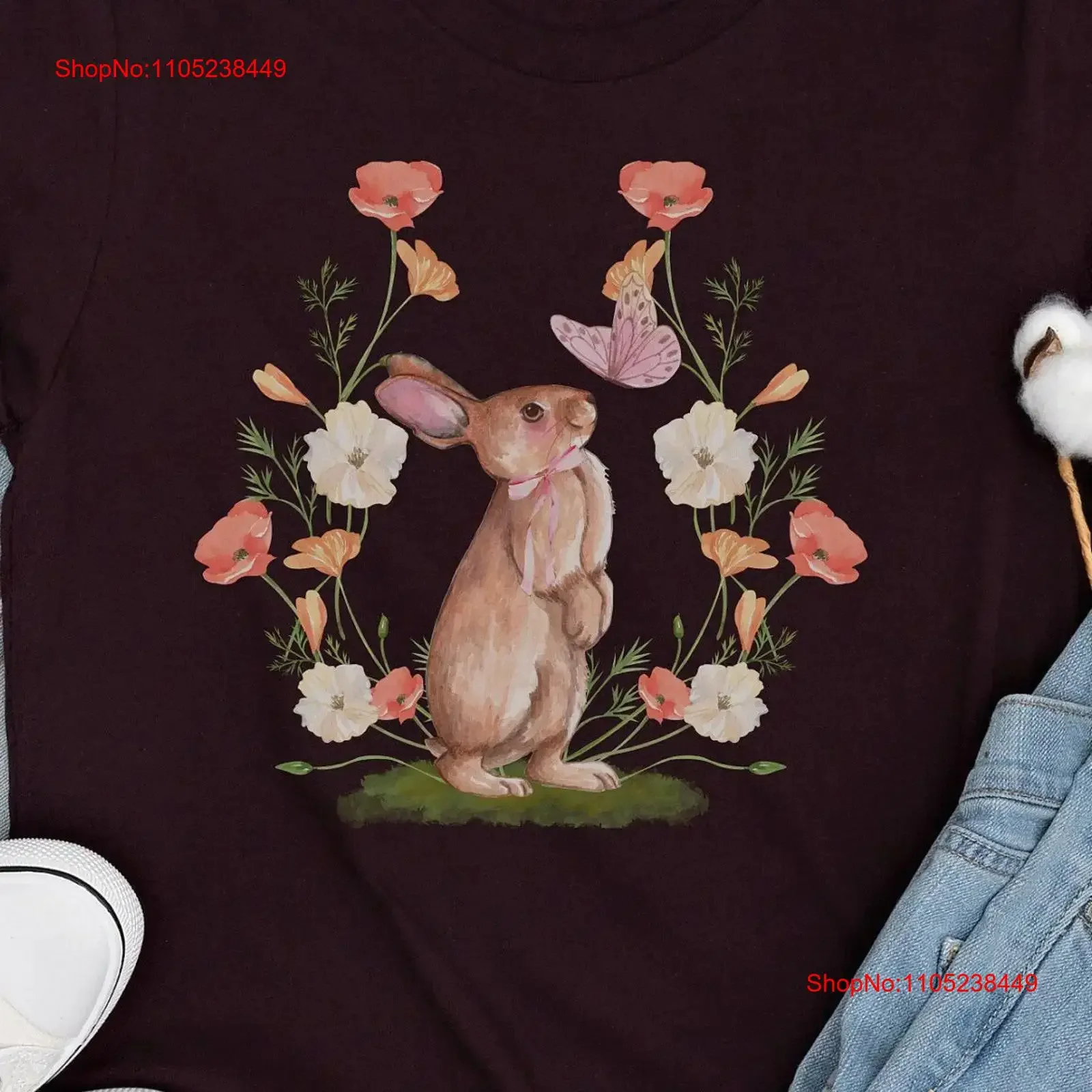 Cottagecore Cutie Bunny Meadow Dreams Funny Motivational T Shirt Comfortable High Quality Bella Canvas Nature and Animal homme