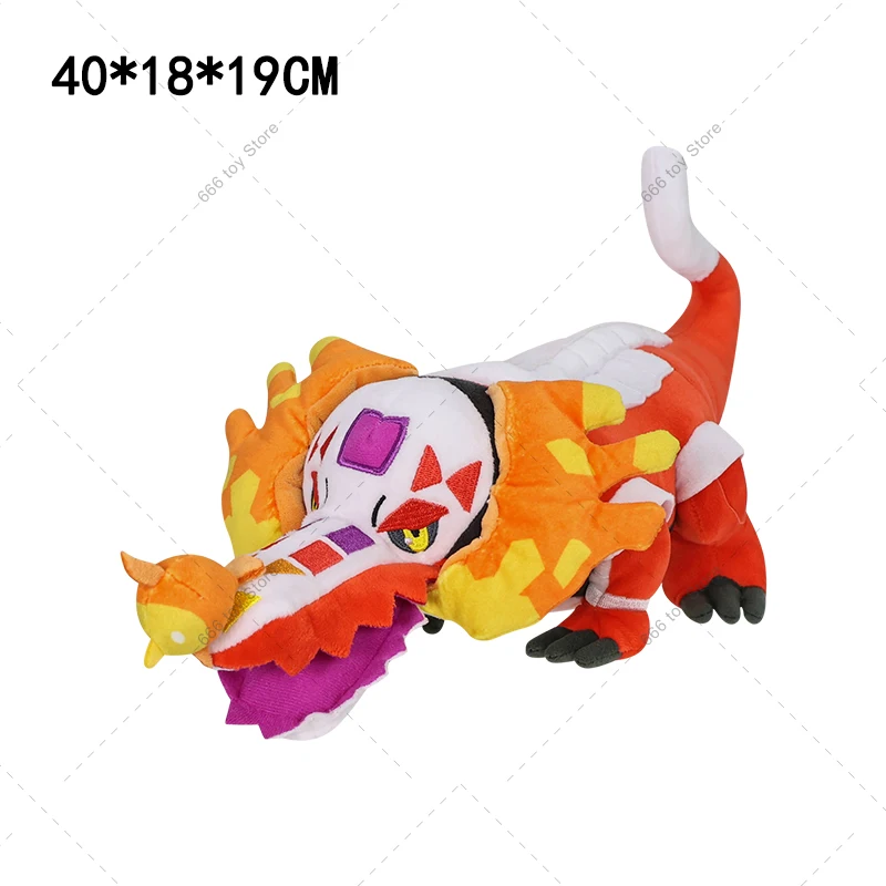 40x18x19CM Pokemon Peluche Skeledirge Peluche muñeca Anime dibujos animados relleno cumpleaños Navidad juguete para regalo para niños