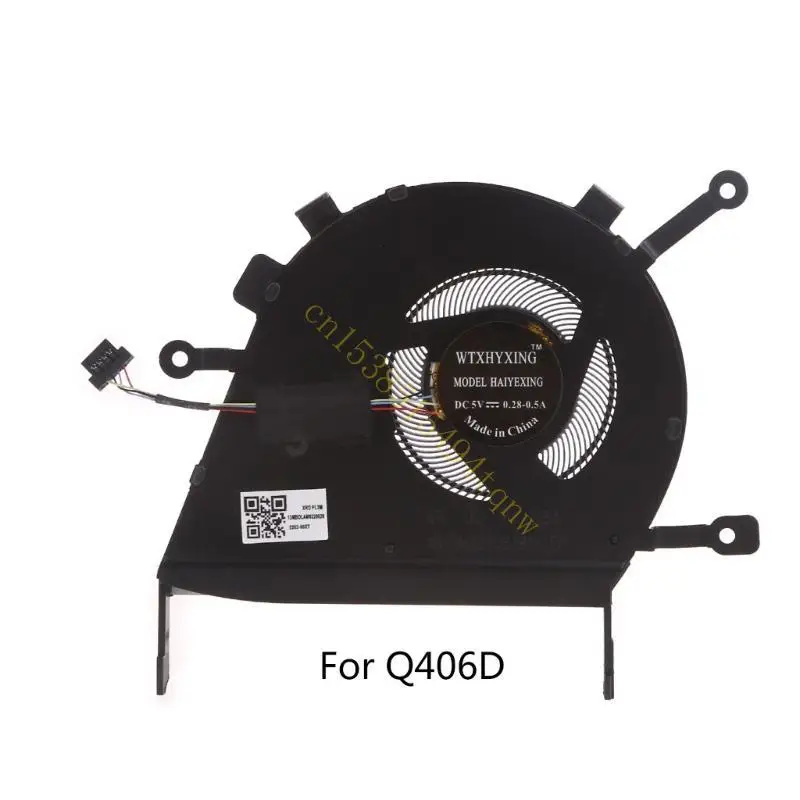 

J60A Laptop CPU Radiator 4 pin 4 wires Cooling Fan for Q406D Q406DA