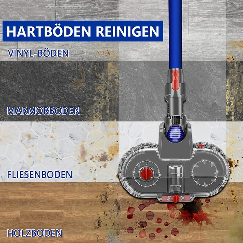 Аксессуары для пылесоса Dyson V7 V8 V10 V11 V15, электрическая насадка на швабру, насадка на щетку для пола