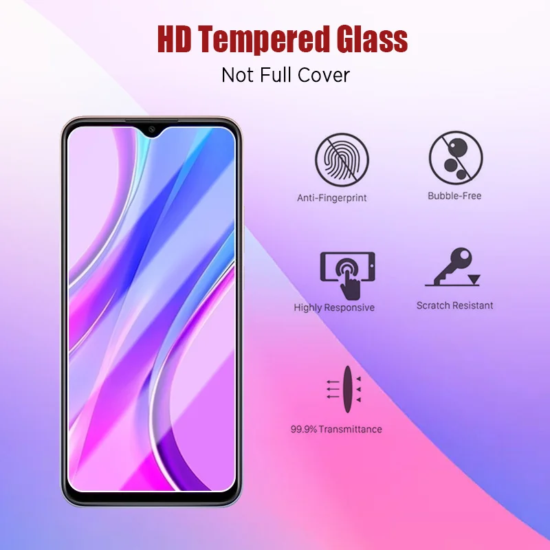 3 Stück gehärtetes Glas für Xiaomi Redmi Note 11 10 9 8 7 Pro 11t 9s 10s 8t 10t Schutz glas für Redmi 9t 9a 9c 8a