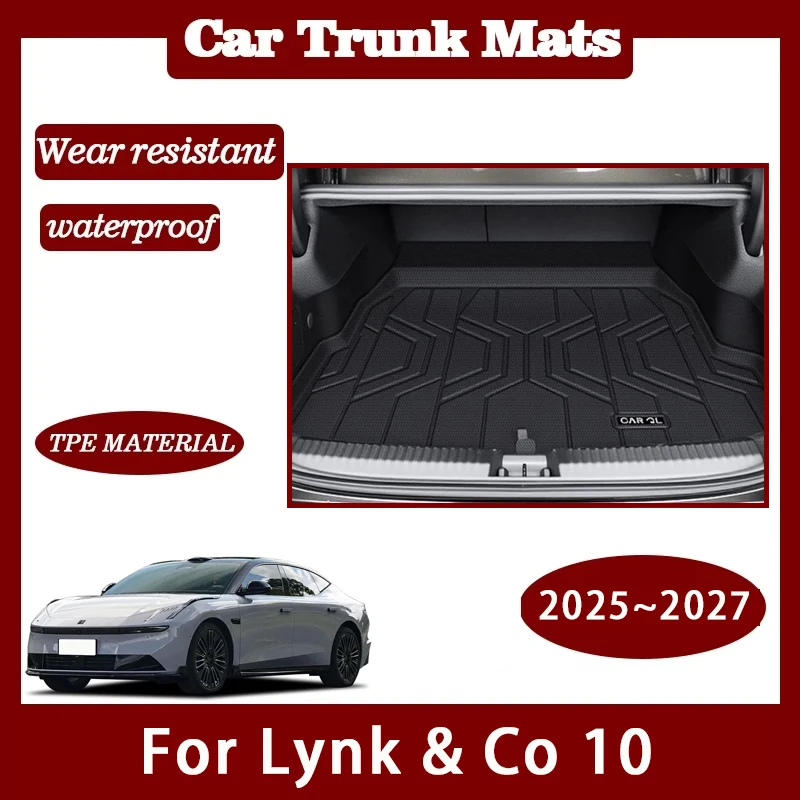 

Car Rear Trunk Mat For Lynk & Co 10 EMP P372 2025 2026 2027 Waterproof Cover Cargo Liner Carpet Pad Auto Interior Accessories