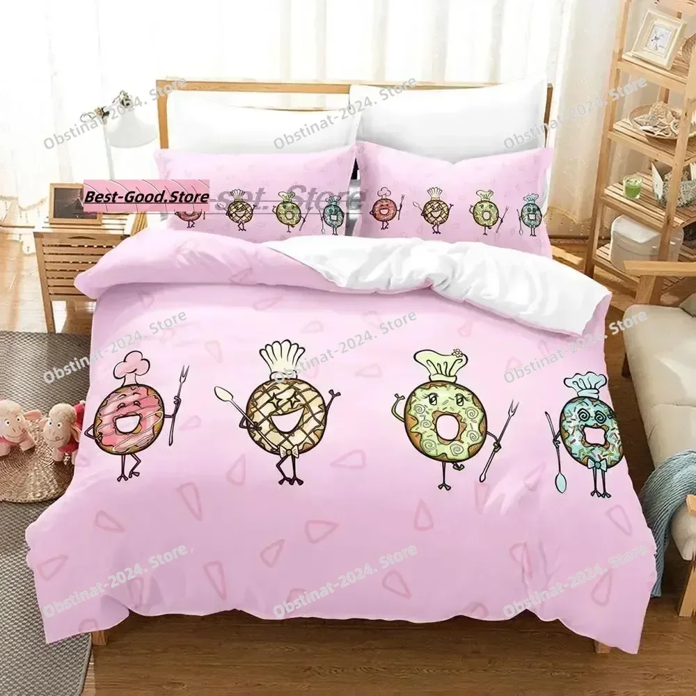 

2025 Mis Pastelitos Bedding Set Single Twin Full Queen King Size Bed Set Aldult Kid Bedroom Duvetcover Sets Anime bed sheet set