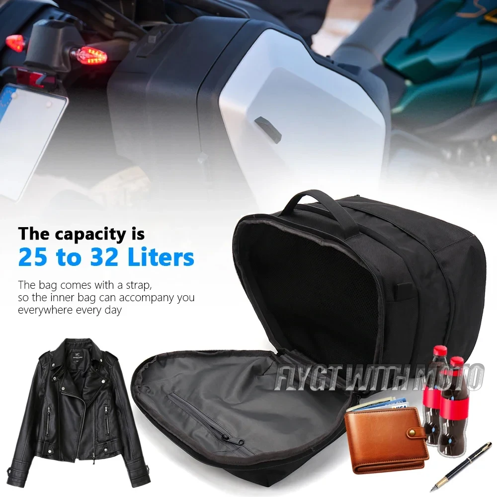 

For BMW R1300GS R 1300 GS 1300GS 2023 2024 2025 2026 Motorcycle Luggage Inner Bag Side Case Liner Bags Black Tool Saddlebag
