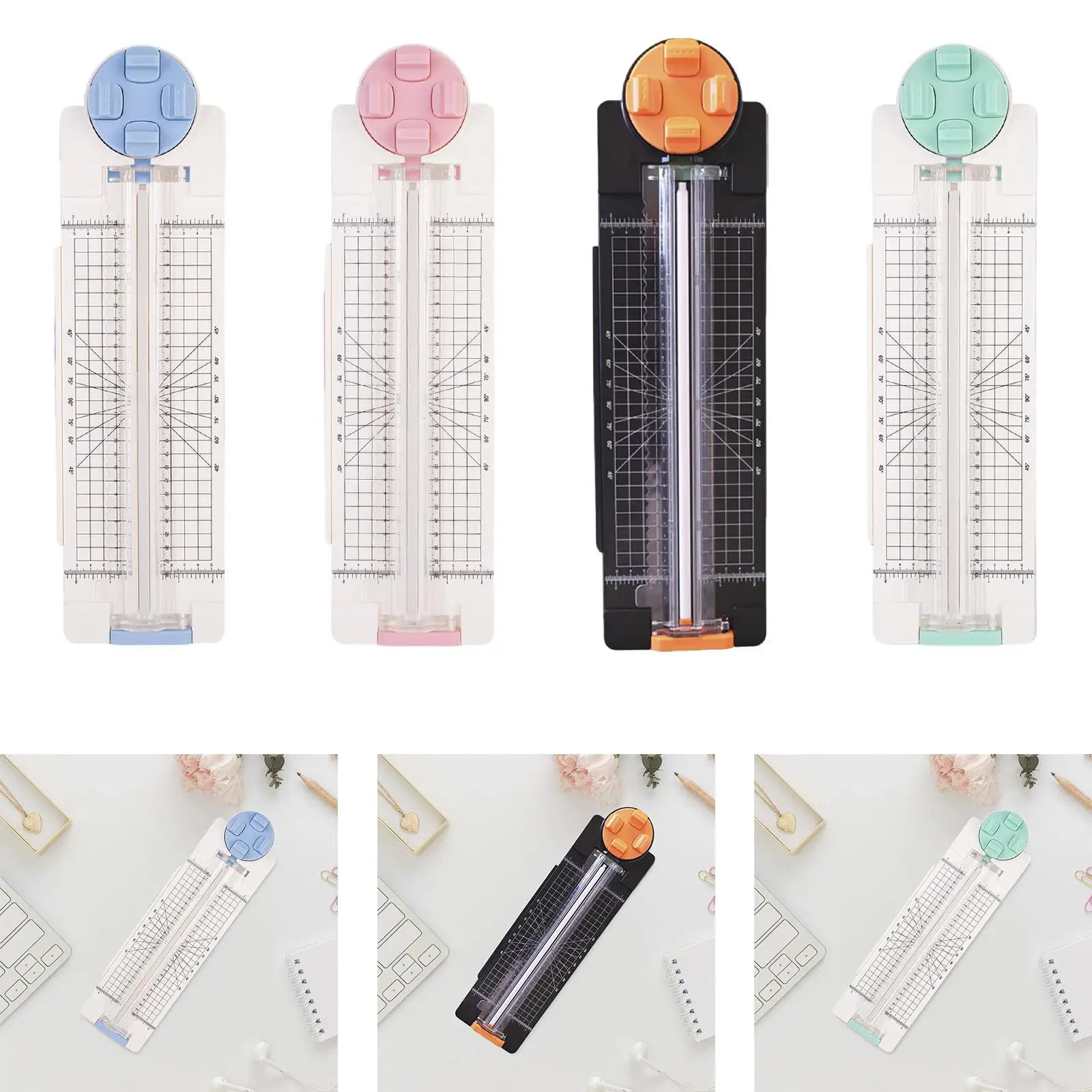 

4 in 1 Paper Cutter Trimmer Craft Paper Cutting Machine Portable Scrapbooking