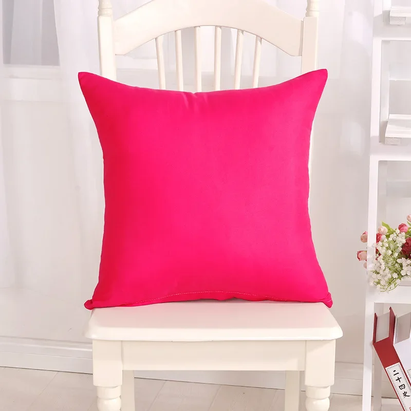 Candy Color Pillowcase Solid     Decorative  Home Decoration Sofa Car Cushion Cover 40x40