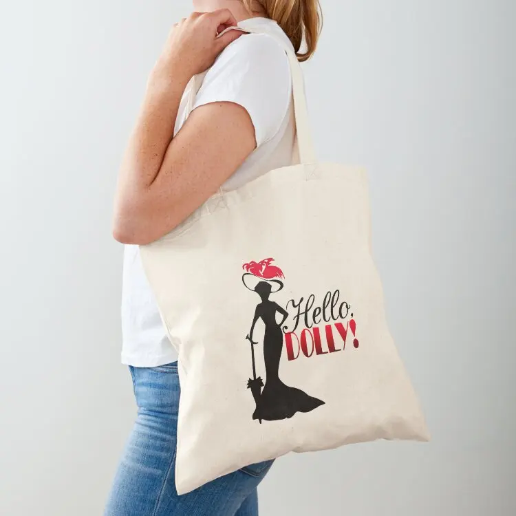 

Hello dolly logo Tote Bag Reusable bags custom fabric bag Women's handbag Women's shopper bag