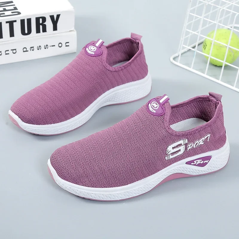 

Women's Platform Sneakers Autumn New Mesh Surface Breathable Soft Sole Walking Shoe Casual Comfort Mom Shoe Designer Women Shoes