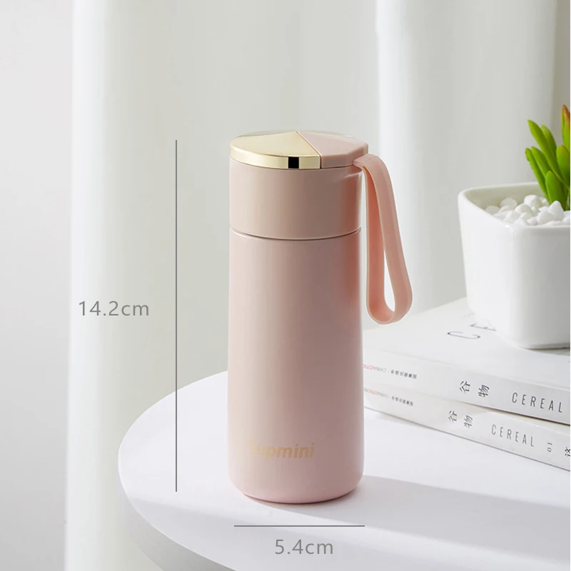 Mini Pink 180ml Portable Thermos Bottle Kids Insulated Cup 304 Stainless Steel Tumbler Travel Coffee Mug Termo Acero Inoxidable