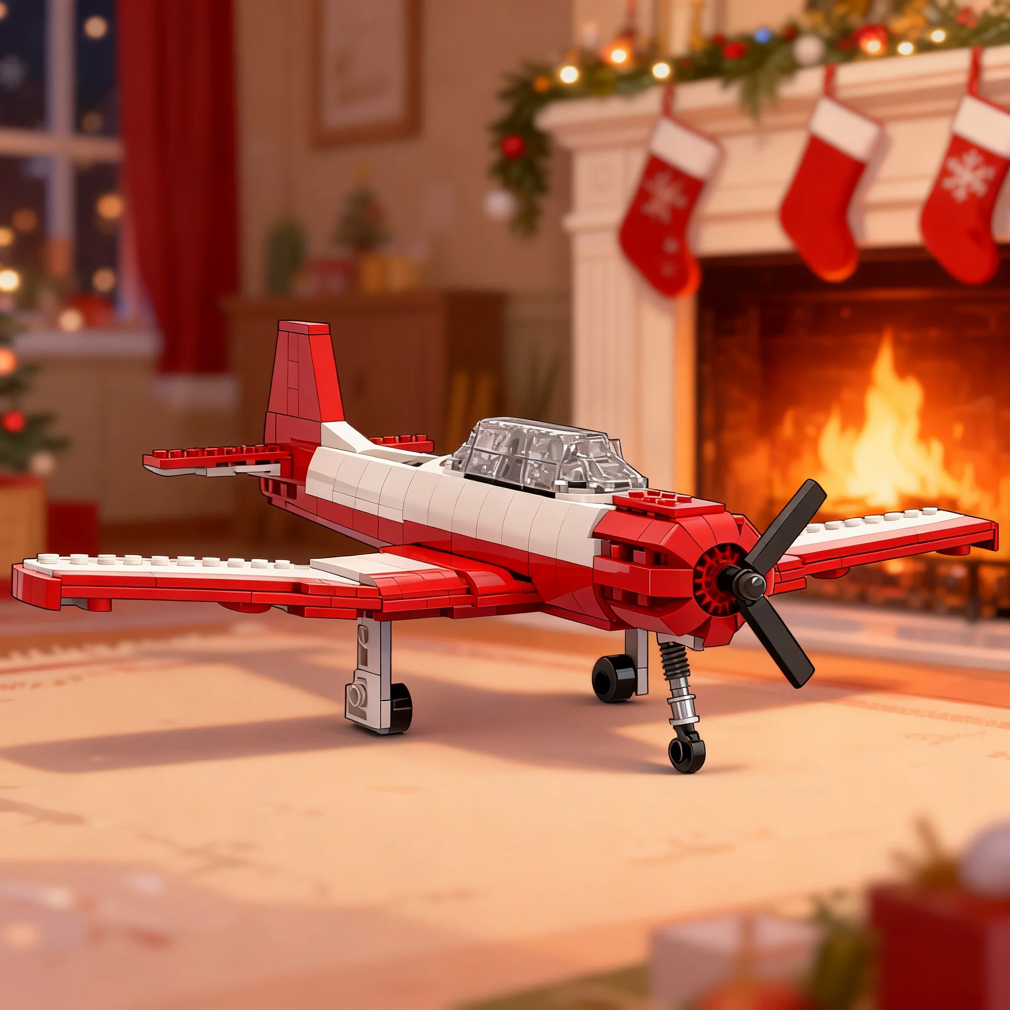 Набор строительных блоков MOC Creator Nanchang CJ-6 (542 детали) — модель учебного самолета, архитектурная игрушка, подарок на Рождество, конструктор для детей, сделай сам