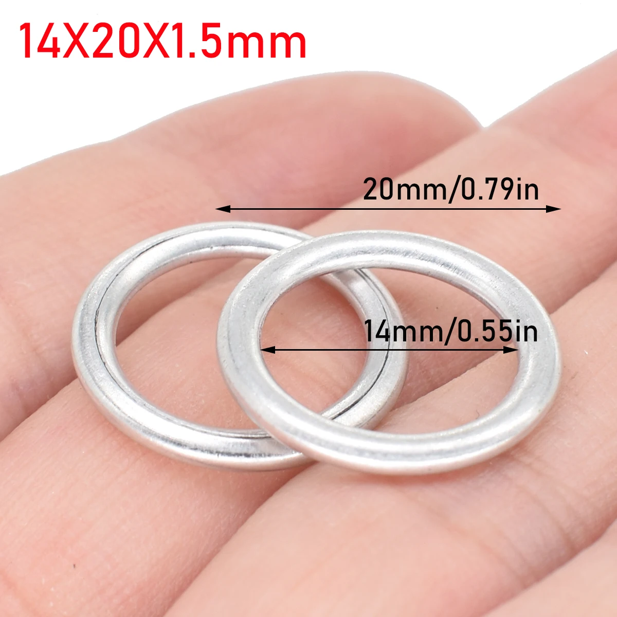 Thread Oil Drain Sump Plug Gaskets M14 Crush Washer Seal Ring Car Engine For Audi A4 A6 Q3 Q5 For VW Touareg Golf Skoda N0138157