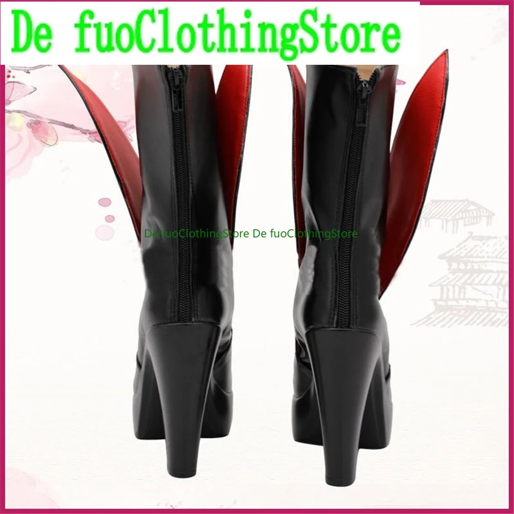 DefuoClothing Store Arknights Gladiia Cosplay Shoes Boots Game Anime Game Role-playing Halloween Party Props Shoes Boots