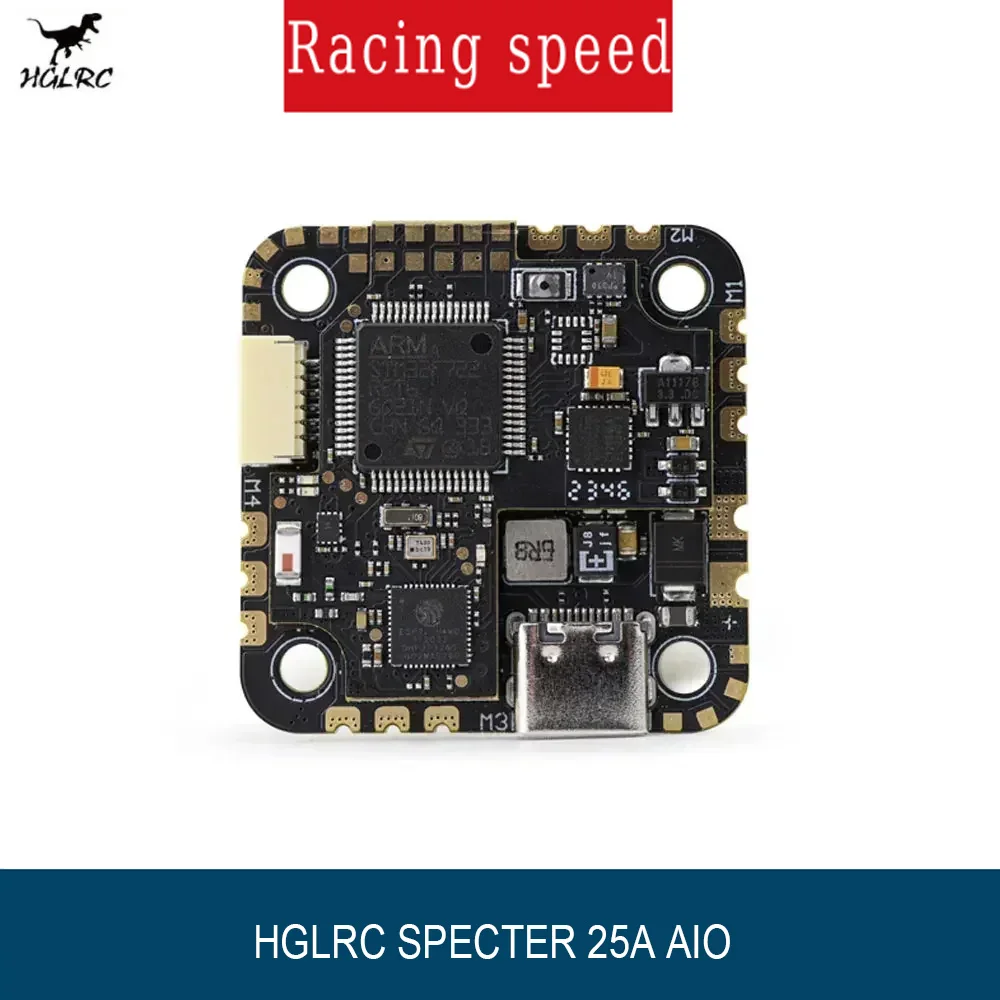 

HGLRC SPECTER 25A AIO F722 Flight Controller 4in1 ESC MPU6000 3-6S 25.5x25.5mm for FPV Drone DIY Parts