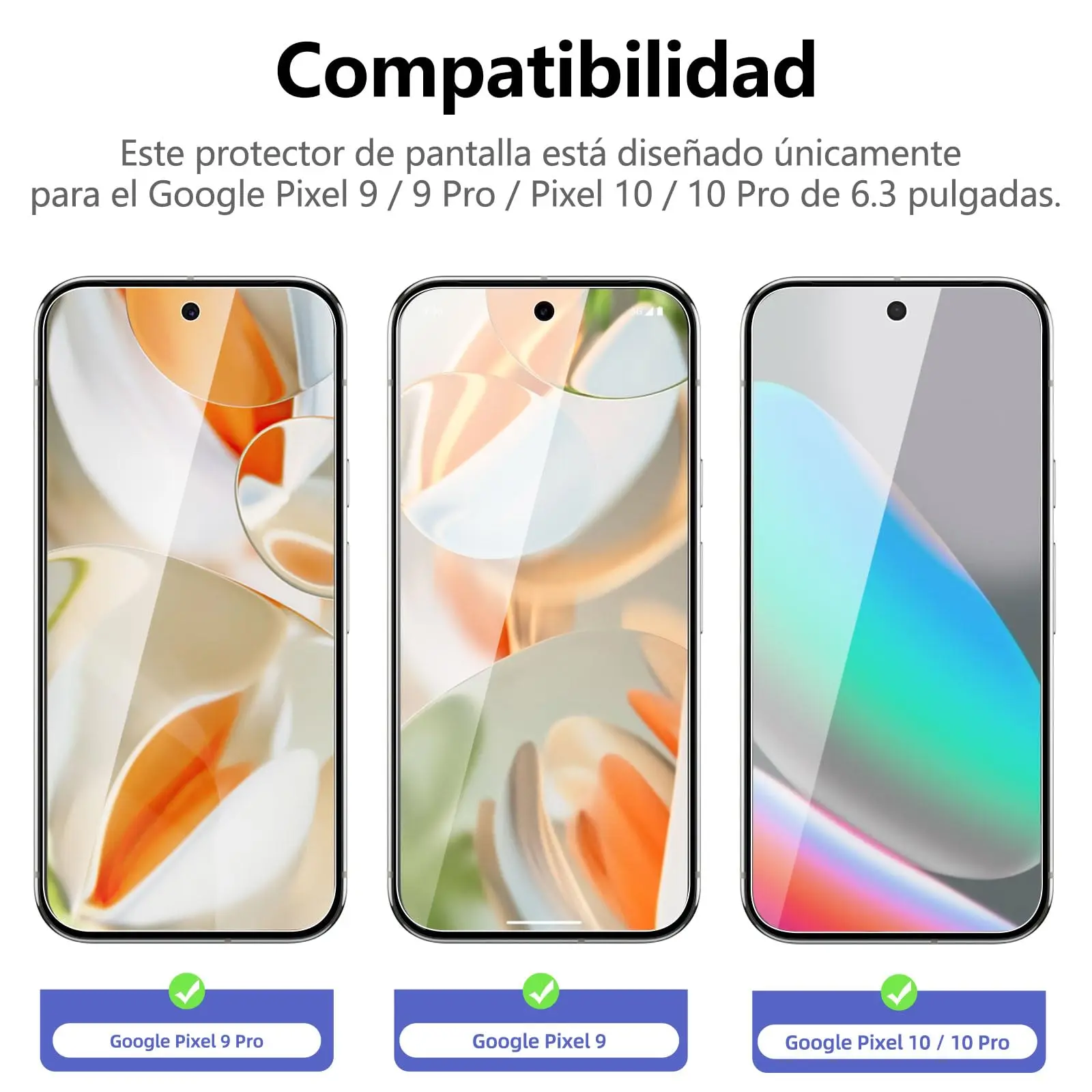 Pelindung Layar Untuk Google Pixel 9 10 Pro Kaca Tempered HD 9H Transparan Jernih Anti Gores Ramah Casing