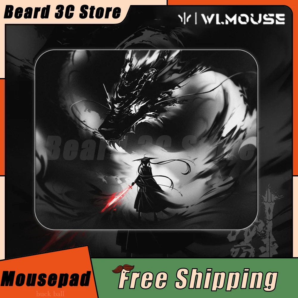 

Original Wlmouse Sword X Mousepad X-Soft Smooth Gaming Mousepad Hand-Painted 4mm Non-Slip Mouse Pad Custom CSGO APEX FPS Gamer