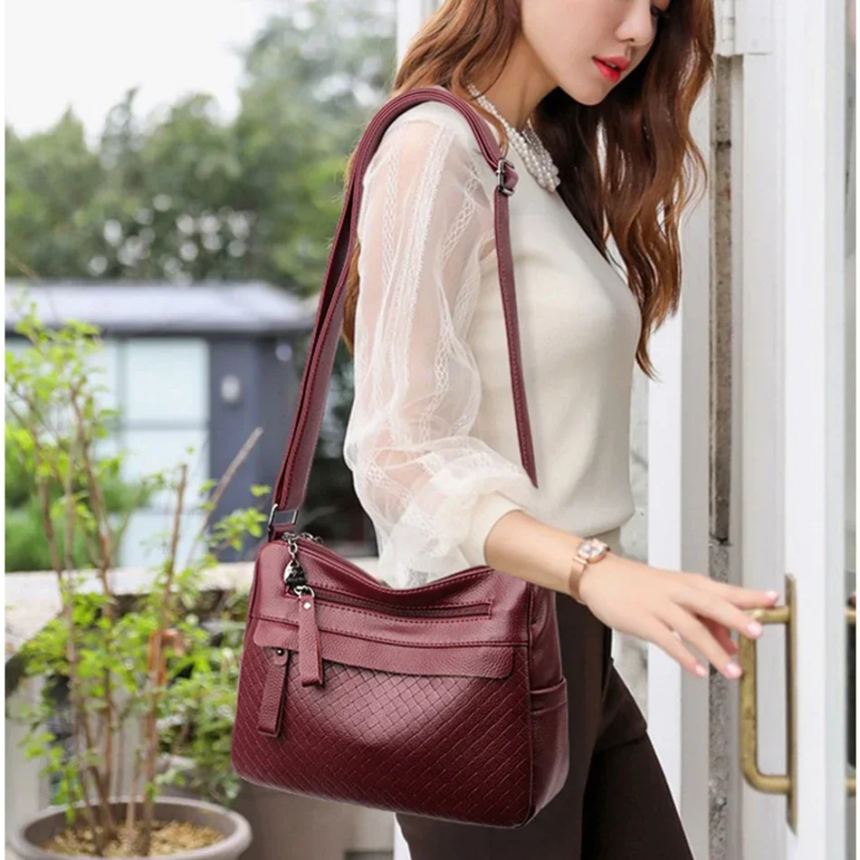 2023 Fashion Casual Ladies Crossbody Bag High Quality Purses and Handbags Luxury Designer PU Leather Shoulder Bags for Women Sac