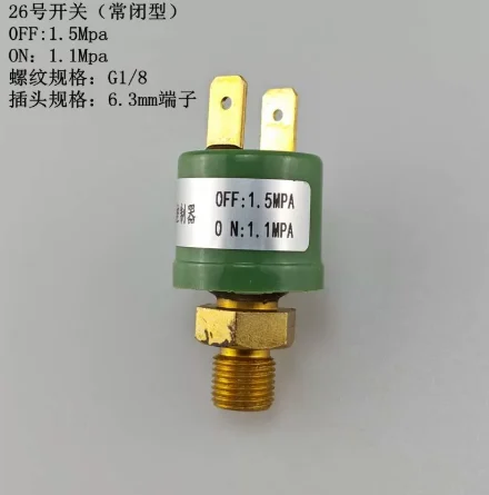YK Miniature Normally Closed Pressure Switch with G1/8 Thread - Automatic Start/Stop Function for Reliable Pressure Control