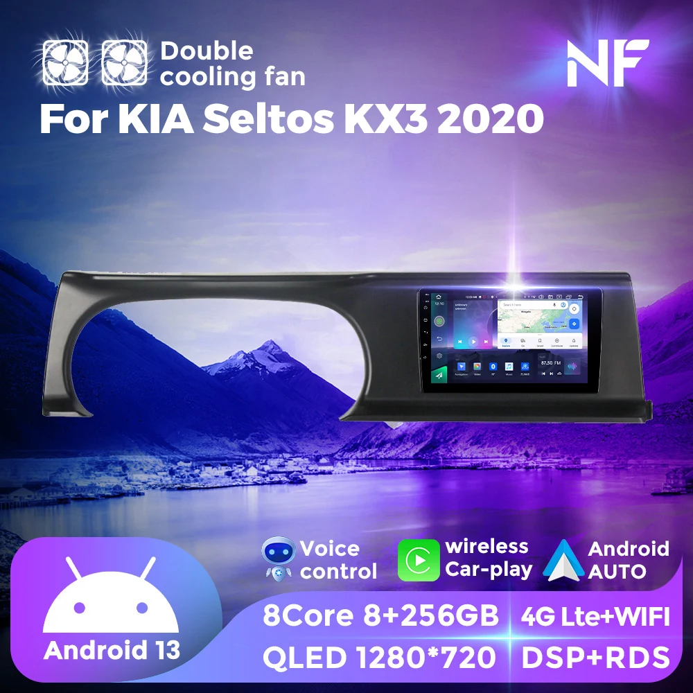 

NF Dual Cooling Fan Android All in One For KIA Seltos KX3 2020 Car Radio Multimedia Player GPS MAP Headunit For Wireless Carplay