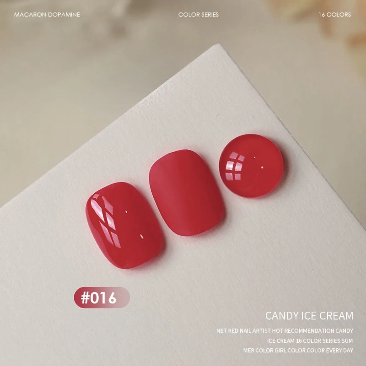 MIANEL 1-16 قطعة 12 مللي الصيف تبييض الحلوى الآيس كريم سلسلة هلام طلاء الأظافر 2025 شعبية معكرون الدوبامين الملونة طلاء الأظافر