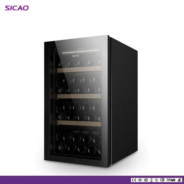 Wine Display Cellar Custom Cabinet Bar Mini Compressor Home Use Wine Bottle Glass Barrel Mini Cooler Wine Refrigerator Silent