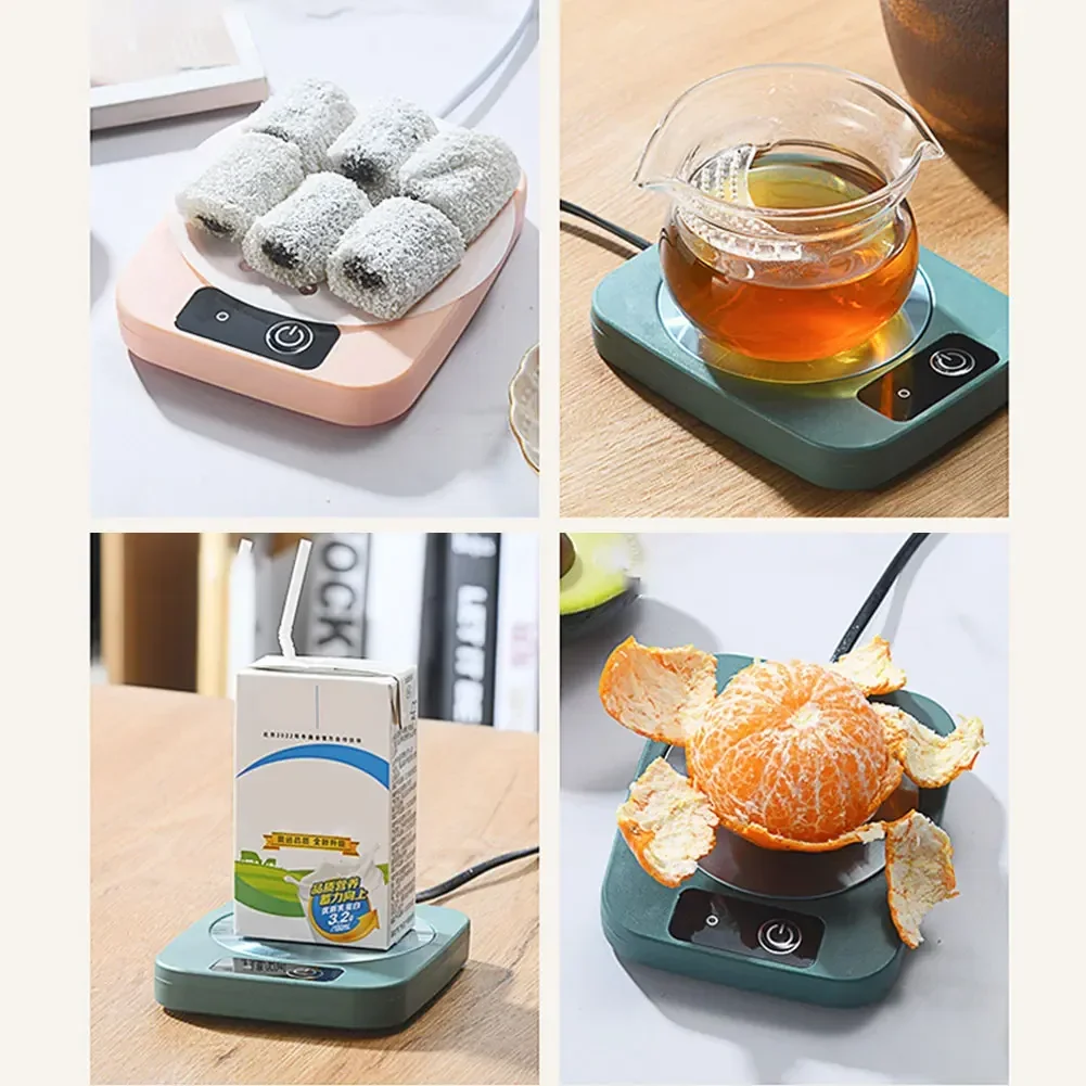 Calentador eléctrico Usb, calentador de tazas, taza de café, calentador, estera cálida, posavasos de temperatura constante para regalos de oficina en casa
