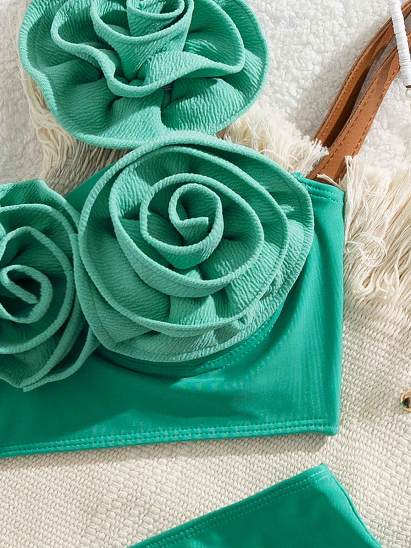 موضة زهرة الرسن بيكيني المرأة عالية الخصر ملابس السباحة سيدة مثير الدانتيل يصل Biquini ملابس السباحة المايوه الإناث بحر 2026