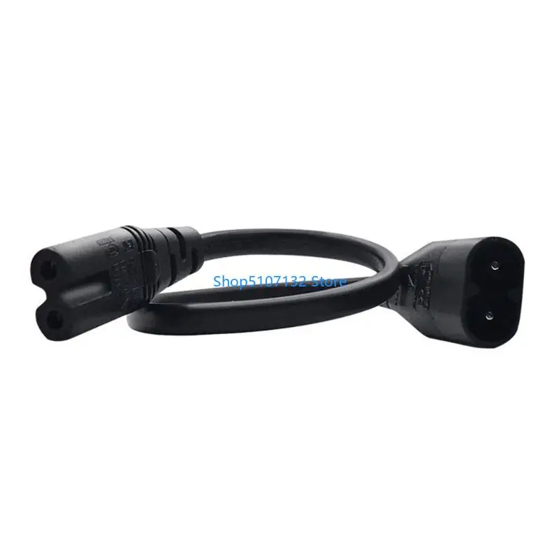 87HD 2-Prong C7 to IEC320-C8 Connector Adapter Cord Male Plug to Female Socket Converter Wire Portable Power Supply Line