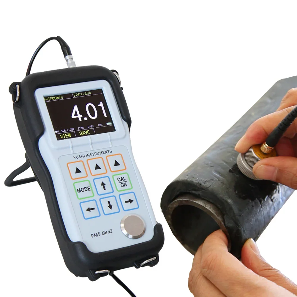 2025 Premium Products 0.001mm High Precision Plastics, Metals, Composites, Glass, Rubber, Ceramics Ultrasonic Thickness Gauge wi