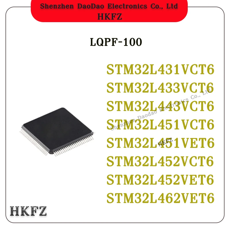 

STM32L431VCT6 STM32L433VCT6 STM32L443VCT6 STM32L451VCT6 STM32L451VET6 STM32L452VCT6 STM32L452VET6 STM32L462VET6 LQFP-100 Chip