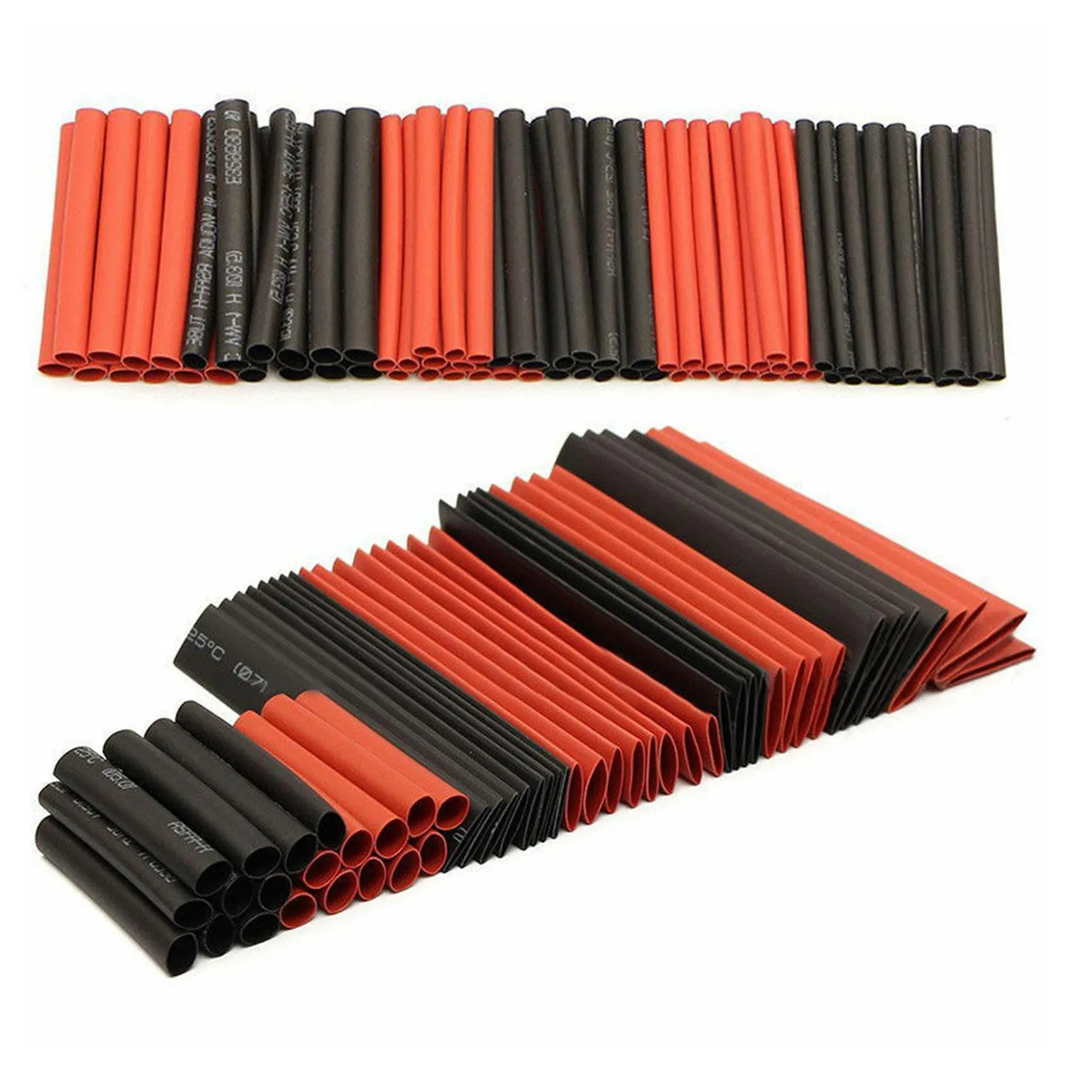 

ABFY-2 Set 2:1 Heat Shrink Tubing Wire Cable Sleeving Wrap Electrical Connect Set - 127Pcs & 150Pcs