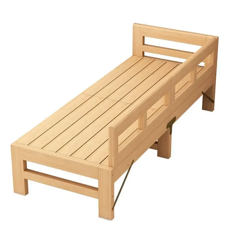 Wide adult bed Seamless solid wood guardrail Wide bed Available crib Splicing Baby flange set