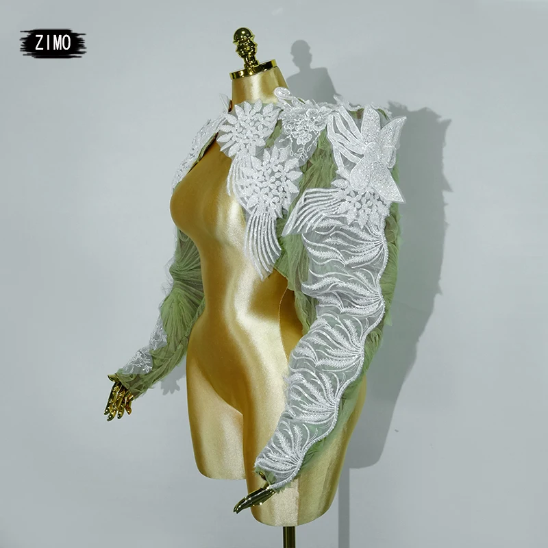 سباركل توهج سترة معطف المرحلة شرابات مجموعة مثير المرأة جوجو ملهى ليلي حفلة كرنفال المحاصيل القمم ارتداء المغني أداء زي