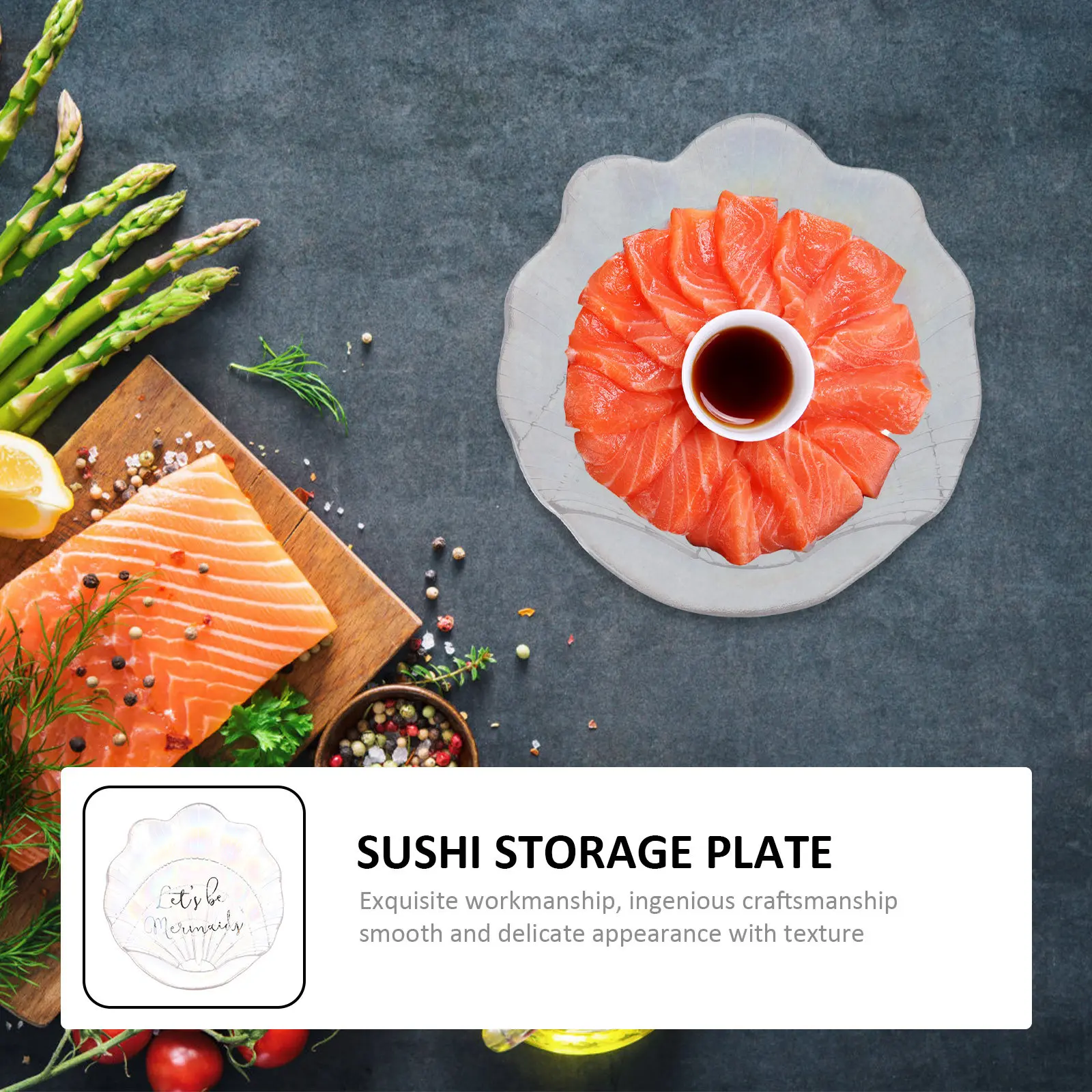 

1Pcs Shell Shaped Jewelry Tray Glass Storage Dish for Earrings Rings Necklaces Display Holder Organizing Trinkets Food Snacks