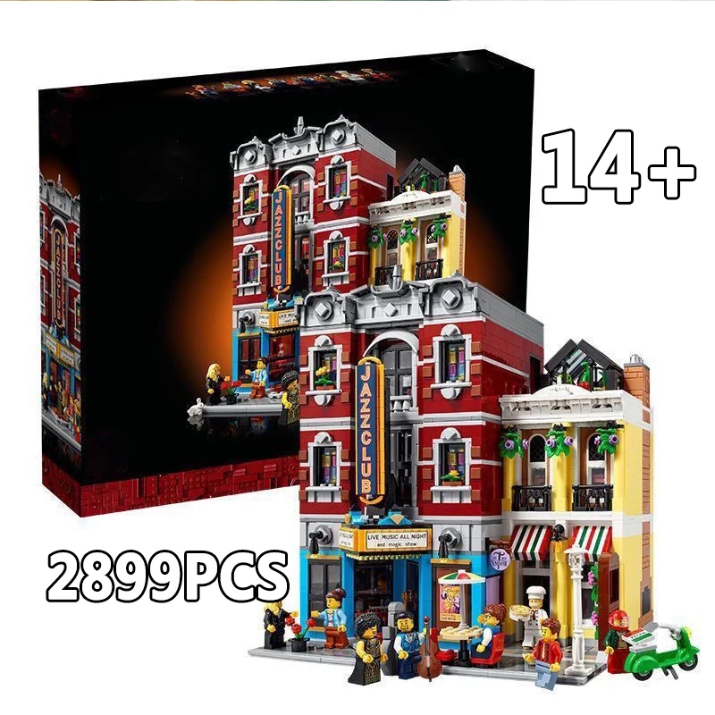 

2899pcs Home Decoration Club 10312 Birthday Christmas Gift City Street View DIY Model