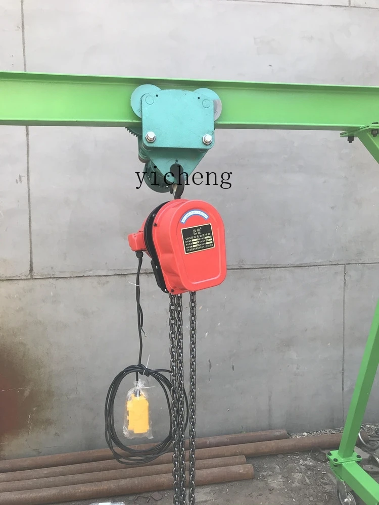 ZC 3 Tons 5 Tons Small Gantry Crane with Electric Manual Sports Car Wire Rope Hoist Ring Chain