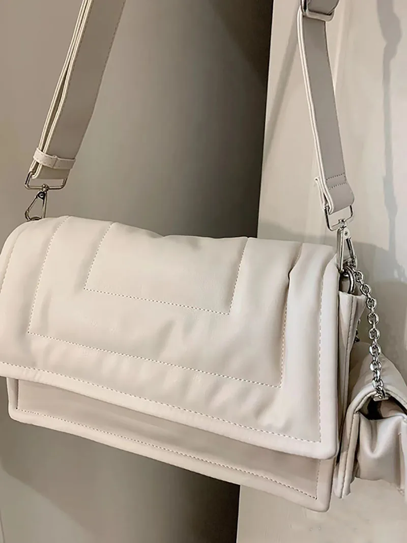 Sac en cuir souple pour femme, sac à bandoulière alertes onale, fil à coudre sous les bras, grande capacité, sac tendance, petit sac