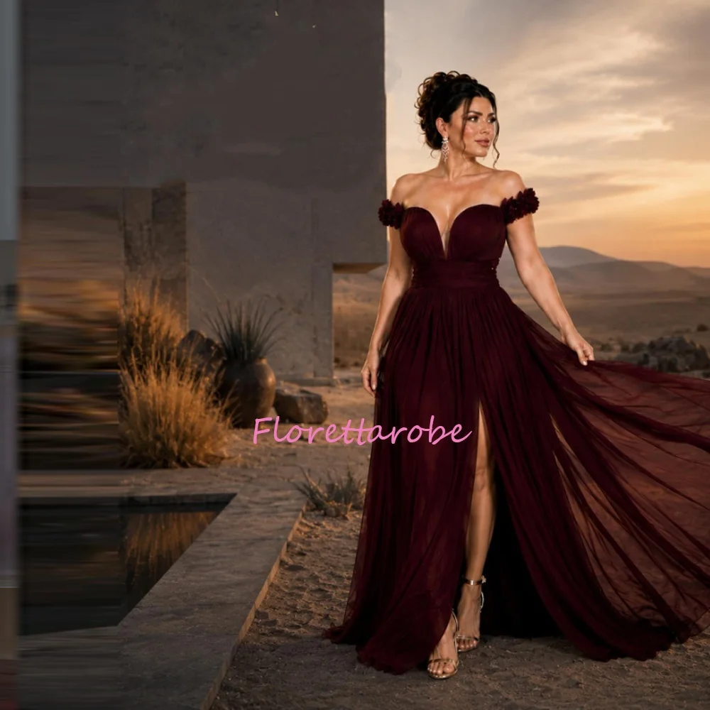 Customized Off Shoulder Ruched Slim Mother of the Bride Dresses Sexy Backless  Exquisite High Quality Prom Party Gowns Women