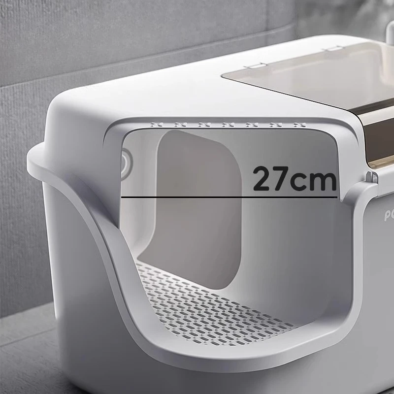 Corridor Type Large Cat Litter Box Detachable Oversized Anti-splash Extra-large Anti-odor Cat Toilet Large Space Cat Bedpans