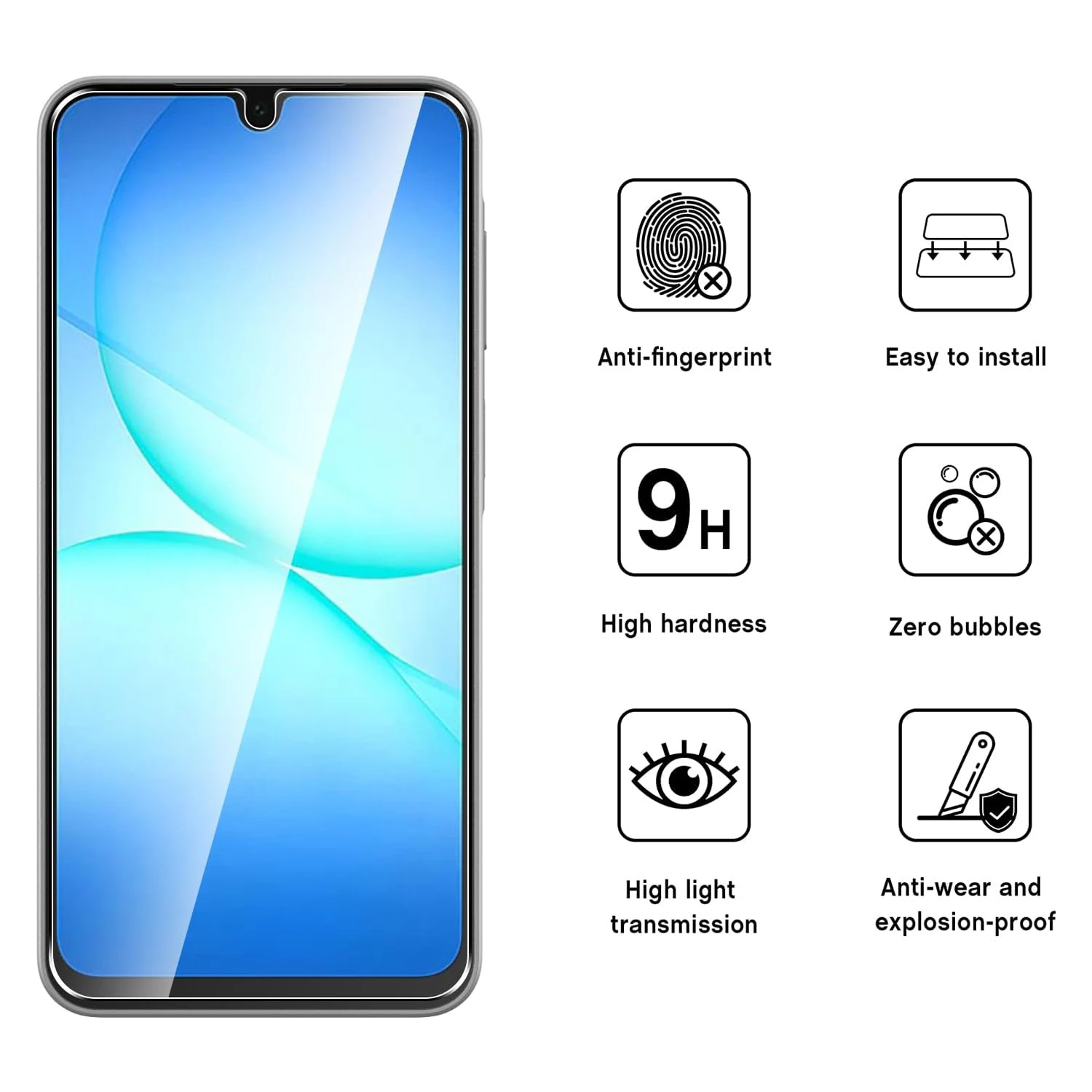 4Pcs Tempered Glass For Samsung Galaxy Jump4 Jump3 Jump2 Jump Buddy 4 Wide8 Quantum5 Screen Protector Glass