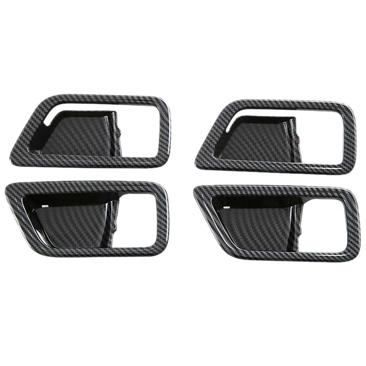 For Yaris Ativ/Vios 2023 2024 Car Inner Door Handle Bowl Cover Trim Accessories ABS Carbon Fiber