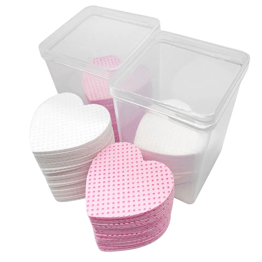 Lingettes en papier avec dissolvant de colle pour cils, lingettes pour la bouche de la bouteille de colle, tampons de nettoyage pour extension de