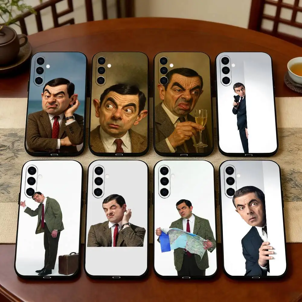 Mr_B-Bean Phone Case For Samsung Galaxy A73,A72,A71,A70,A53,A52,A51,Others Soft Black Cover