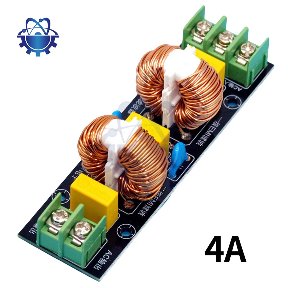 Power Supply Filtering Board Power Supply Filter EMI High Frequency Two-stage Power Low-pass Filter Board 2A-18A