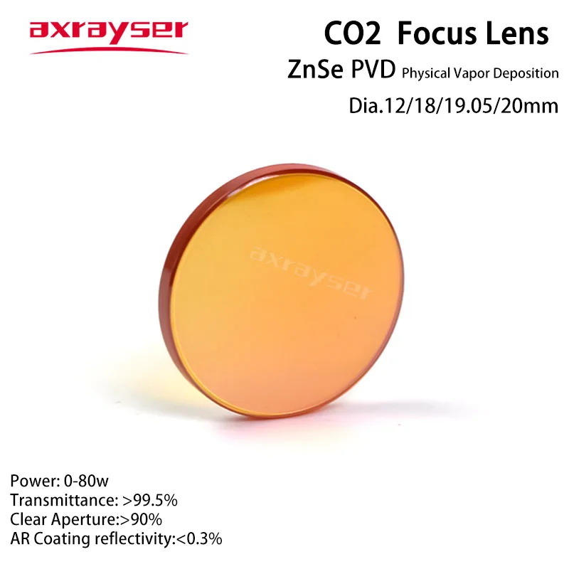 CO2-Laserlinse 15/20 mm F63,5 PVD ZnSe-Fokussierung für Gravurschneidemaschine F38.1/50.8/63.5/76.2/101.6/127 mm Durchmesser 12/15/18/19.05 – Detail 4