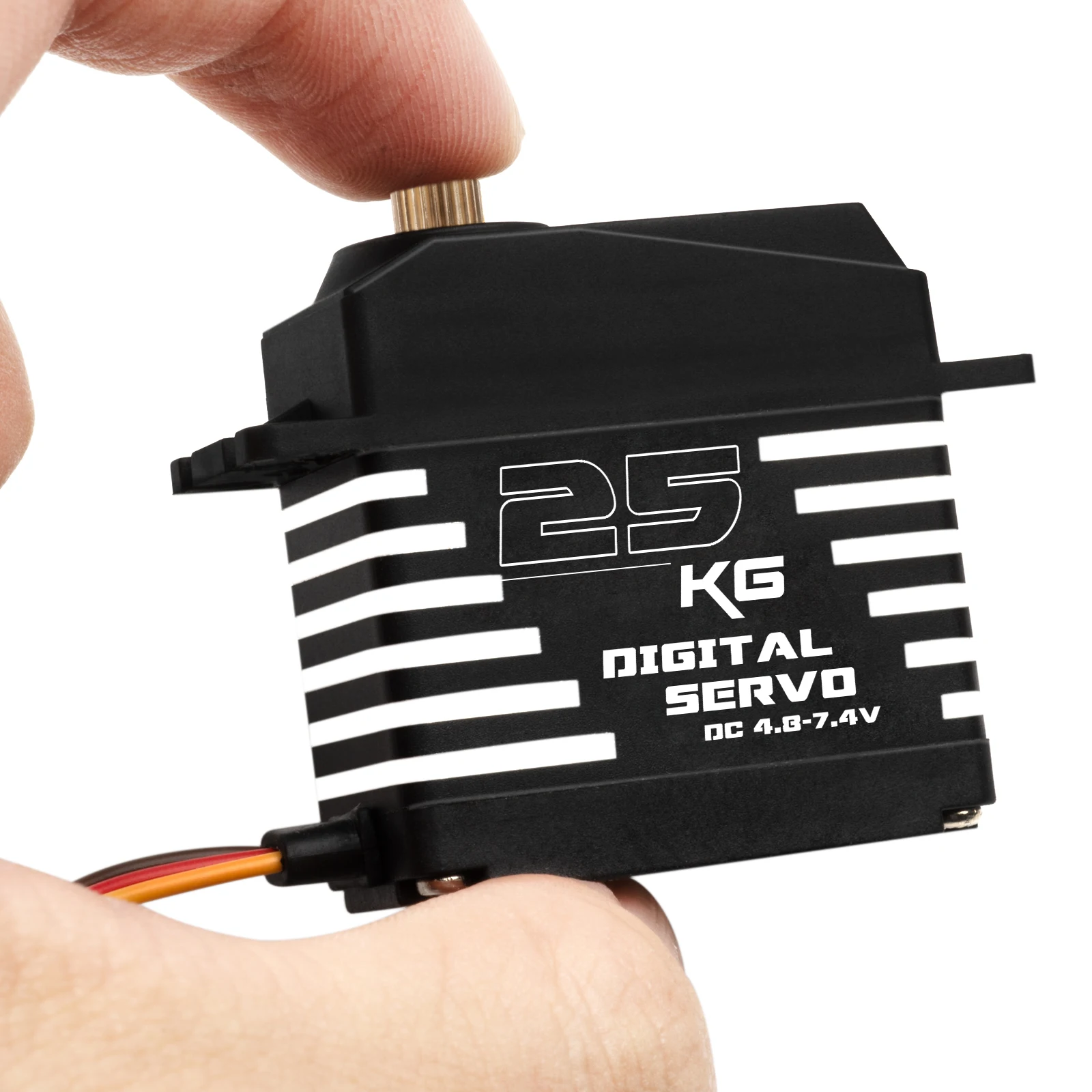RCXAZ 20KG 25KG 30KG 35KG Waterproof Digital Servo High Torque 180° Metal Gear Aluminum Case for RC Car Boat Airplane