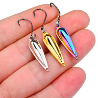 1.5g/2.5g Fishing Sequin Lure Fishing Tackle Fishing Metal Spoon Hook Lure Bait Trout Lure Small Hard Bass Spinner Spoon Lure