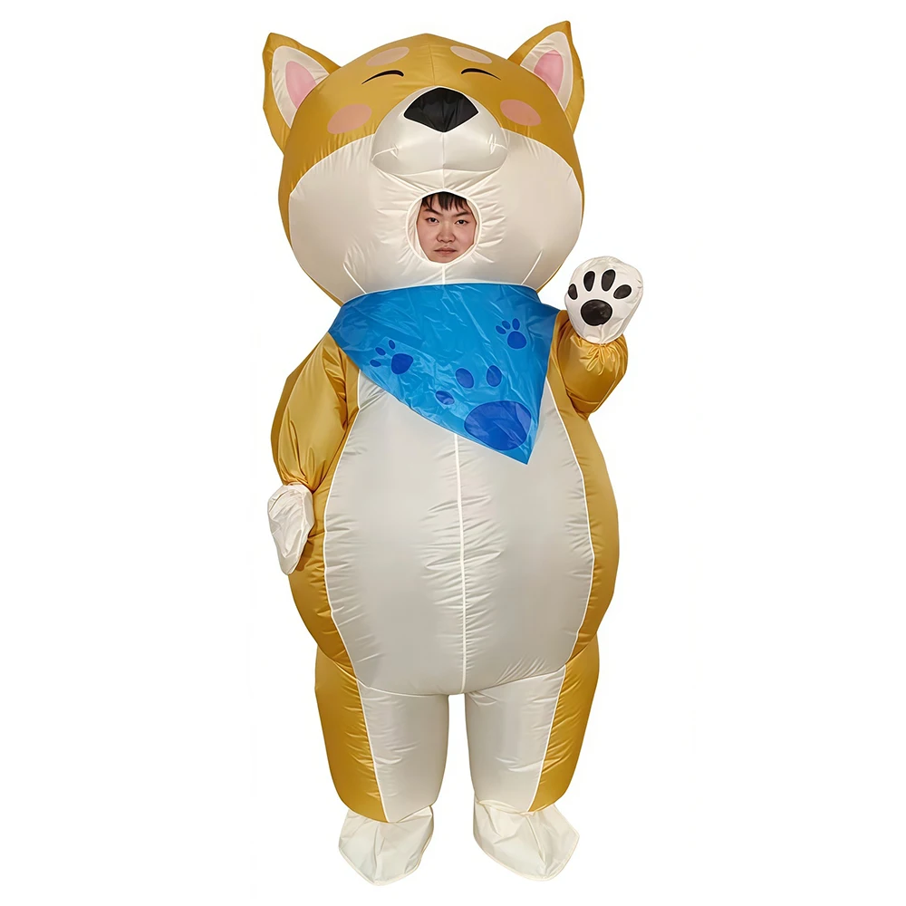 

Cartoon Shiba Inu Doll Inflatable Costume Halloween Party Animal Theme Dog Interesting Costume Stage Performance Prop Mascot