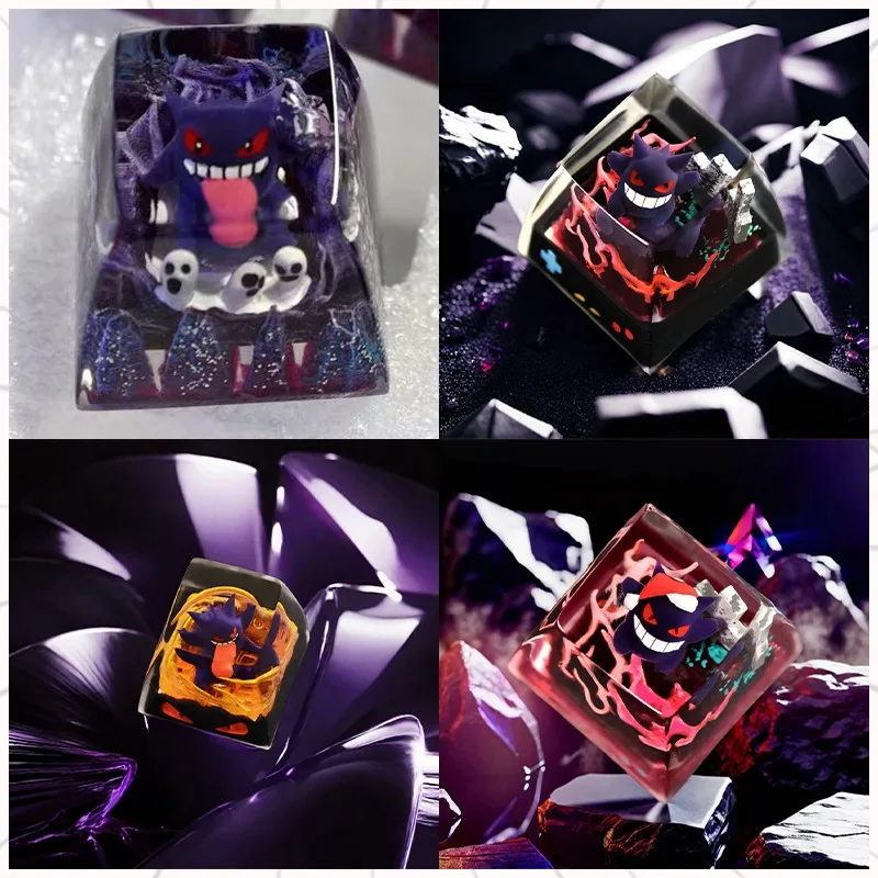 

Колпачки для клавиш с покемонами Mewtwo Umbreon, поперечный вал, колпачок для клавиш с Пикачу Journeys, новая стерео милая иллюстрация, механическая клавиатура, полимерный колпачок для ключей