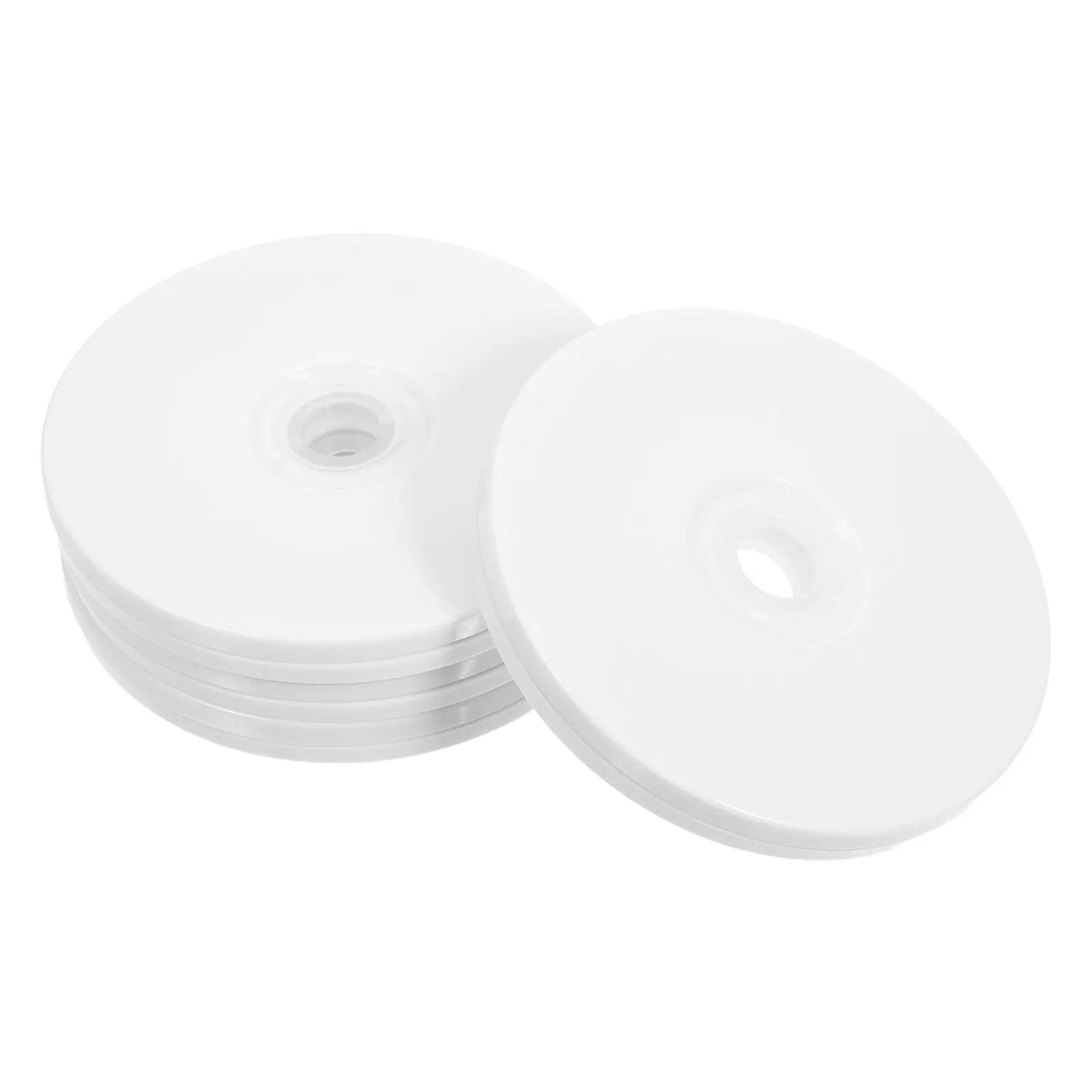 4 pcs Swivel Chair Base Rotating Replacement Plate Turntable Bearing Halloween Christmas New Year Display Stand Rotating White