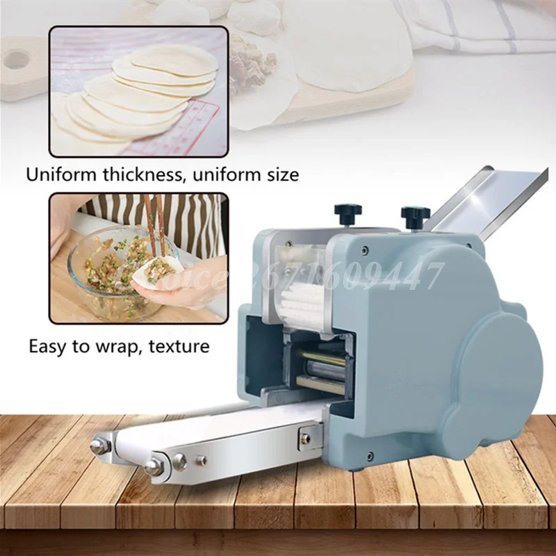 

220v Automatic Dough Slicer Gyoza Skin Maker Wonton Dumplings Maker Dumpling Skin Wrapper Machine